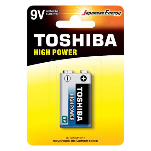 Батарейка Toshiba High Power, 9V 6LR61GCP BP-1