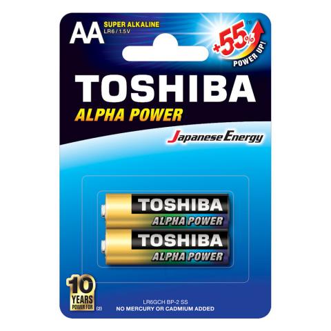 Батарейка Toshiba Alfa Power, AA/LR6 GCH BP-2, 2 шт