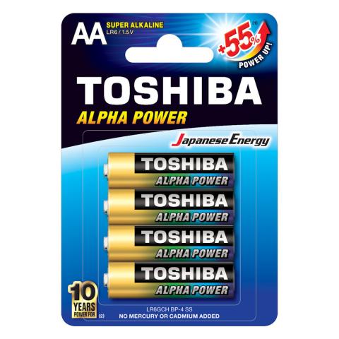 Батарейка Toshiba Alfa Power, AA/LR6 GCH BP-4, 4 шт