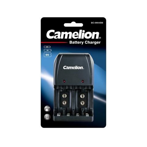 Зарядное устройство CAMELION BC-0904SM-TUV-0, для 2хAAA/2хAA/2х9V