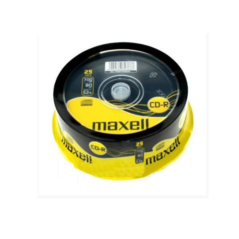 Диски записываемые CD-R, 80 25S 52X, 25 шт на шпинделе, MAXELL