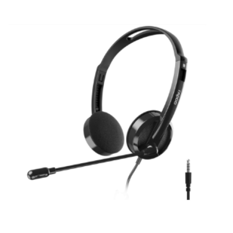 Гарнитура проводная, Rapoo H101, 3.5 MiniJack