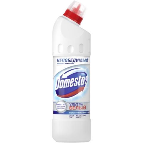 Средство чистящее для сантехники Domestos Эксперт сила 7 Ультра белый, 1л