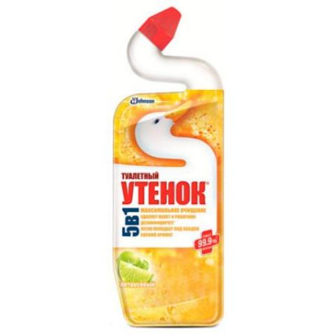 Средство чистящее д/унитазов Туалетный утенок Цитрусовый, 900мл