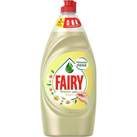 Средство для мытья посуды Fairy Нежные руки Ромашка и витамин Е, 900мл