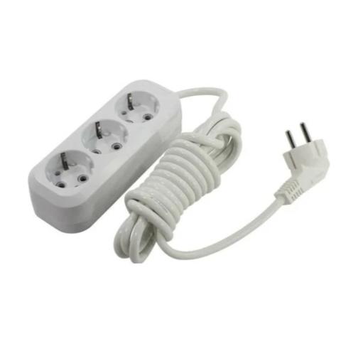 Удлинитель Smartbuy 3 гнезда 5 м, 16А/3,5кВт с выкл. и заземлением (SBE-16-3-05-ZS)