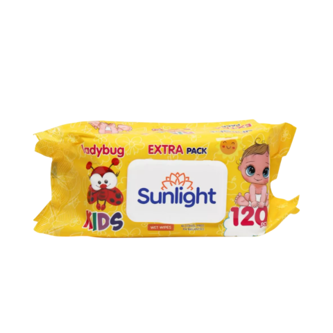 Салфетки влажные, SUNLIGHT Baby Божья коровка, 120 шт, SG