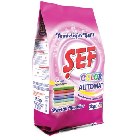 Стиральный порошок Color Automat, автомат, 3кг, SEF