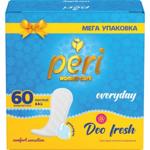 Прокладки ежедневные PERI Deo fresh, 60 шт, PR-6, SG