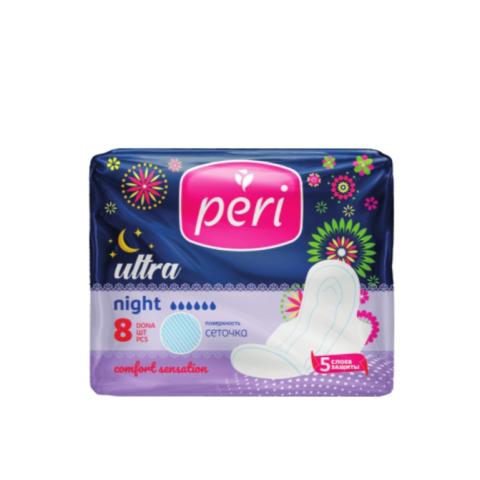 Прокладки гигиенические PERI Ultra Aroma Night Soft 8 шт, PR-22, SG