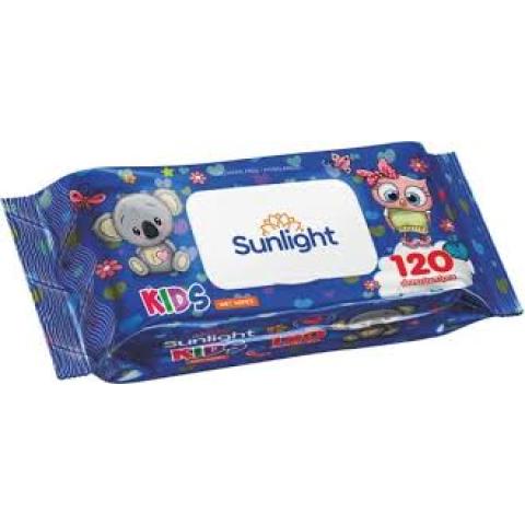 Салфетки влажные, SUNLIGHT Standard Синий, 120шт, SG