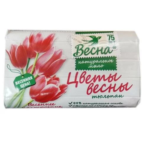 Мыло туалетное Цветы весны Тюльпан, 90Г, ВЕСНА