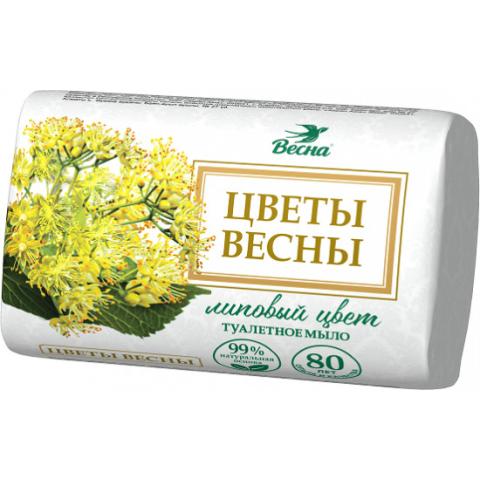 Мыло туалетное Цветы весны Липовый цвет, 90Г, ВЕСНА