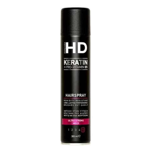 Лак для волос сверхсильной фиксации HD Ultra Strong, 300 мл, Farcom