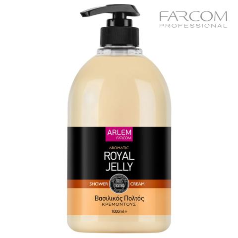 Гель для душа Farcom Arlem Royal jelly с дозатором, 1 л