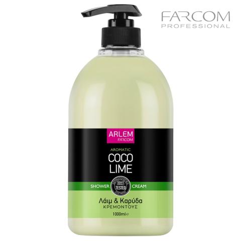 Гель для душа Farcom Arlem Лайм&Кокос с дозатором, 1 л