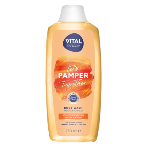 Гель для душа Farcom Vital Pamper молоко и мед, 750 мл