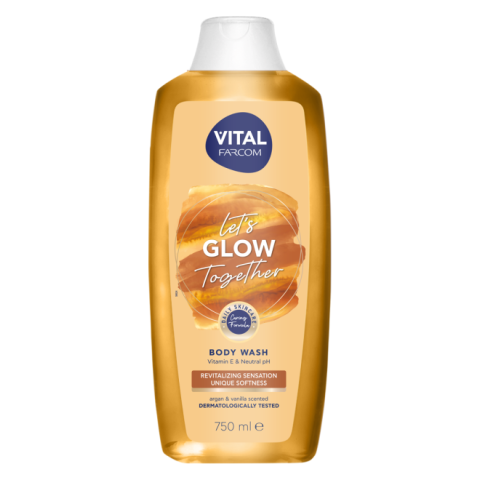 Гель для душа Farcom Vital Glow арган и ваниль, 750 мл