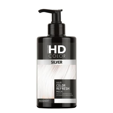 Маска для волос тонирующая Farcom HD Color Refresh Silver (серебристый), 400 мл