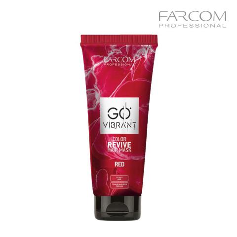 Маска для волос тонирующая Farcom GO Vibrant Red (красный), 200 мл