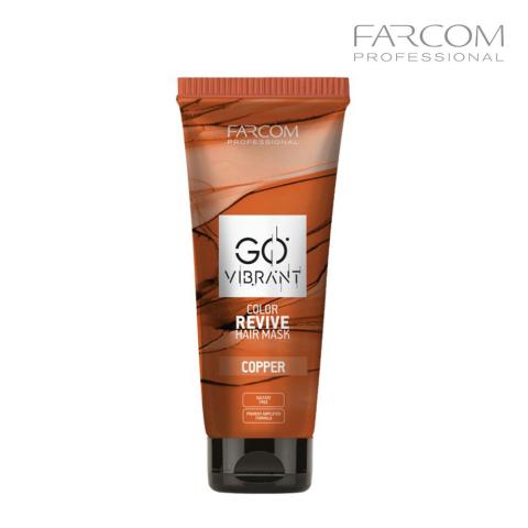 Маска для волос тонирующая Farcom GO Vibrant Copper (медный), 200 мл