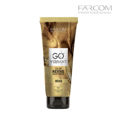 Маска для волос тонирующая Farcom GO Vibrant Biege (бежевый), 200 мл