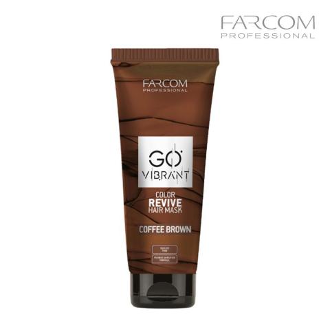 Маска для волос тонирующая Farcom GO Vibrant Brown (кофейный), 200 мл