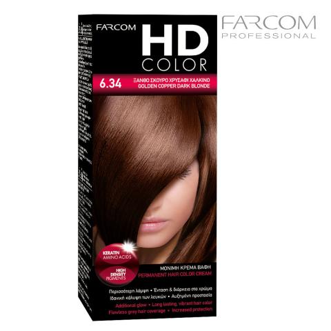 6.34 Краска для волос HDCOLOR, 60 мл