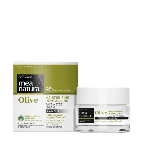Крем для лица и глаз Mea Natura Olive, 24-H, 50 мл