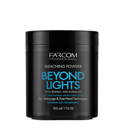 Порошок для отбеливания волос Farcom Beyond Lights синий до 8 степеней осветления, 500 г