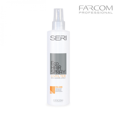 Жидкий лак SERI Eco Hair Spray сильной фиксации, 1000 мл, Farcom