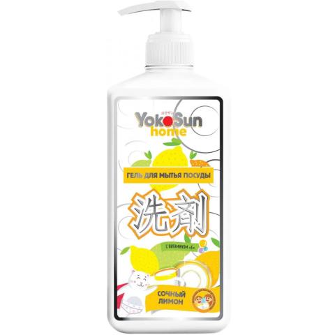 Средство для мытья посуды Yokosun гель, лимон, 1л
