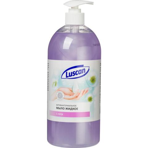 Мыло жидкое антибактериальное Luscan, 1л, с дозатором