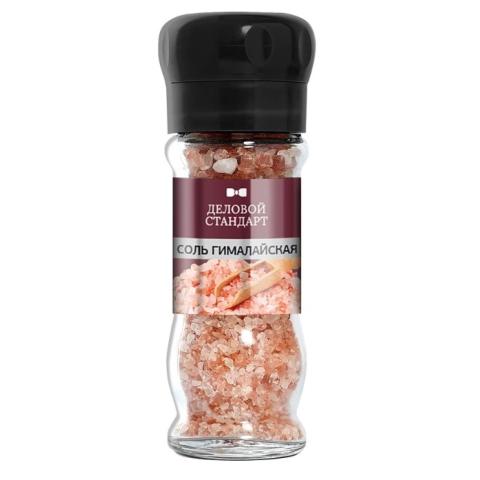 Соль розовая гималайская, мельница, 100г, Деловой Стандарт