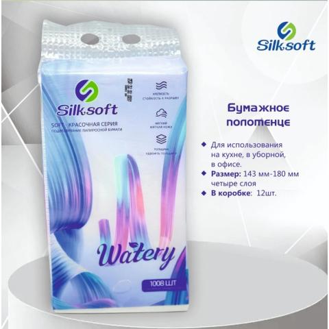 Полотенца бумажные, листовые SS-XG001, 252л, 4сл, 14.3*18см, Silksoft