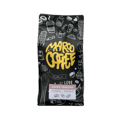 Кофе в зернах caffe Verona MARCO (Бразилия 80%, Вьетнам 20%), 1 кг