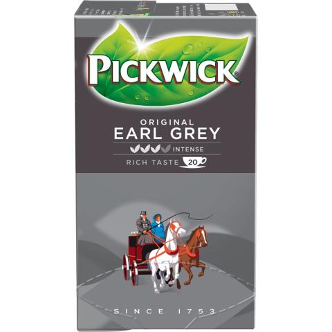 Чай черный Pickwick Earl Grey, пакетированный, 20 пак.