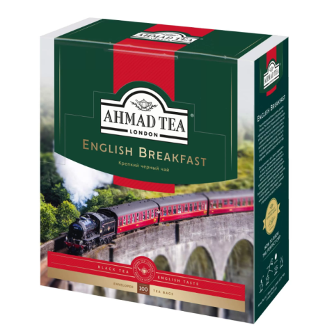 Чай черный Ahmad English Breakfast, 100х2г, в конвертах из фольги