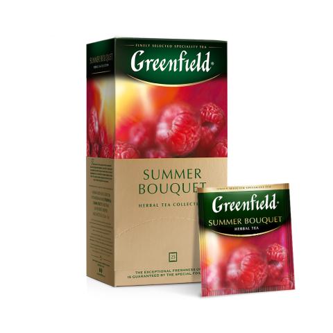 Чай травяной Gf Summer Bouquet с ароматом малины, 25х2г
