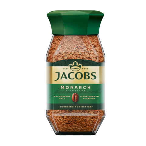 Кофе растворимый Jacobs Monarch, 190 г, стеклянная банка