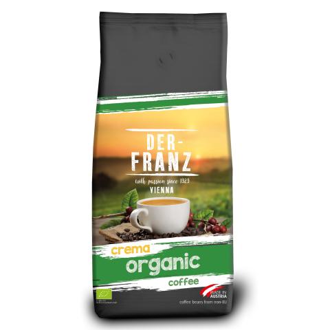 Кофе в зернах Der-FRANZ Crema Organic, 1000г