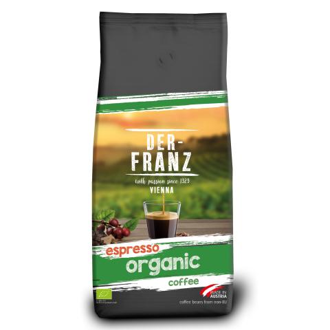 Кофе в зернах Der-FRANZ Espresso Organic, 1000г