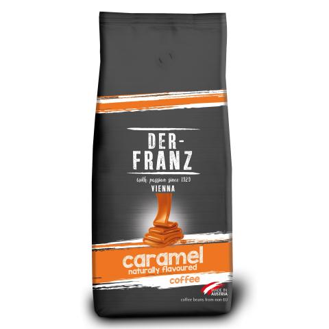Кофе в зернах Der-FRANZ Caramel flavored, 1000г