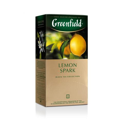 Чай черный Gf Lemon Spark цейлонский с цедрой и ароматом лимона, 25x1,5г
