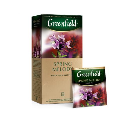 Чай черный Gf Spring Melody индийский с душистыми травами и фруктовым ароматом, 25x1,5 г