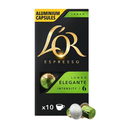 Кофе в капсулах L'or Lungo Elegante, для Nespresso, 10 шт