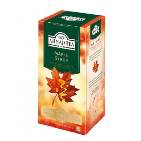 Чай зеленый Ahmad Maple Syrup с кленовым сиропом, 25х1,5г, в конвертах из фольги