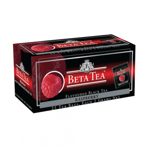 Чай черный Beta Tea Raspberry Малина, 25х2г, пакетированный