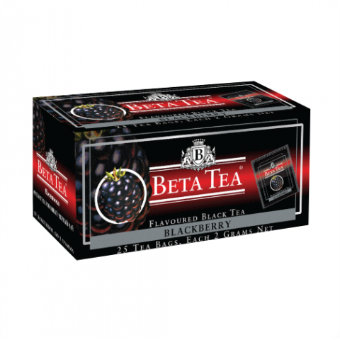 Чай черный Beta Tea Blackberry Ежевика, 25х2г, пакетированный