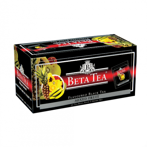Чай черный Beta Tea Mixed Fruit Фруктовый микс, 25х2г, пакетированный